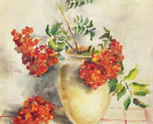 Magda Bittner-Simmet, Vogelbeeren, 1946