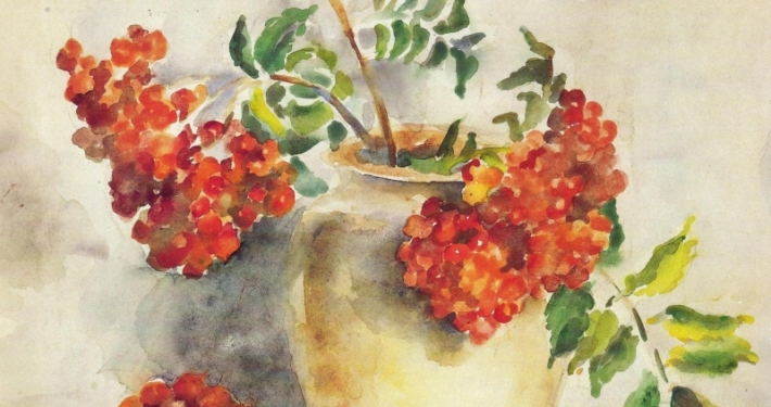 Magda Bittner-Simmet, Vogelbeeren, 1946